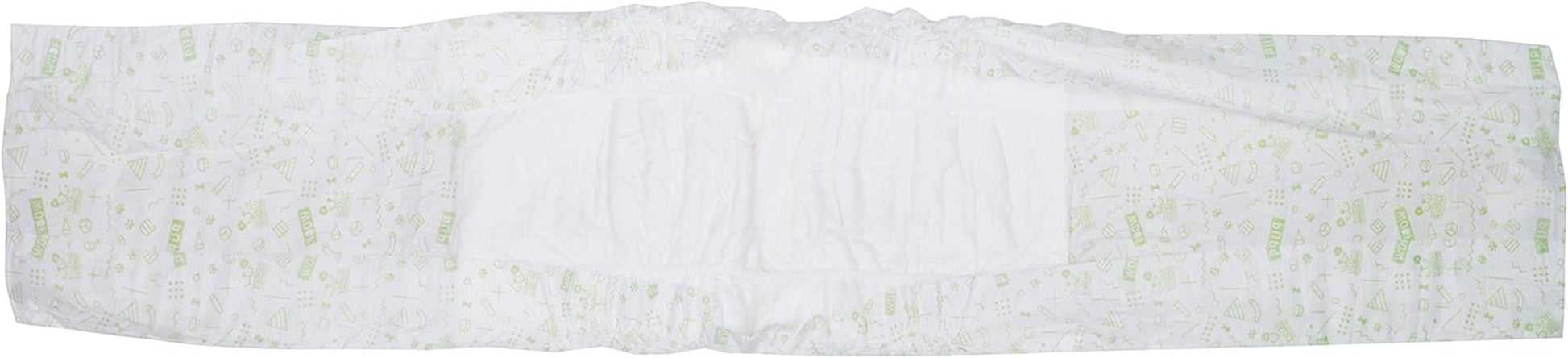 Male Wraps for Large Dogs | Disposable Male Dog Diapers | for Dogs with 18" to 27" Waist | Disposable Dog Diapers for Male Dogs (Pack of 1,12 Count Total)