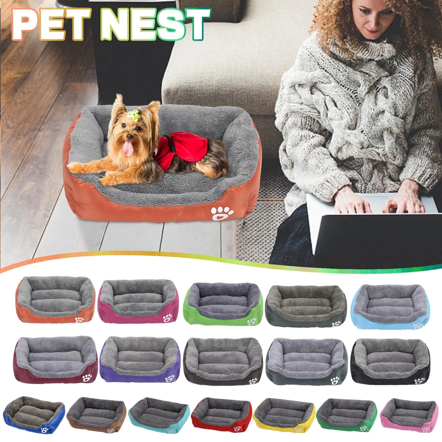 Dog Beds Small Sized Dog Pet Winter Warm Pet Bed Pet Supplies and Dog Sleeping Bed Clearance Items