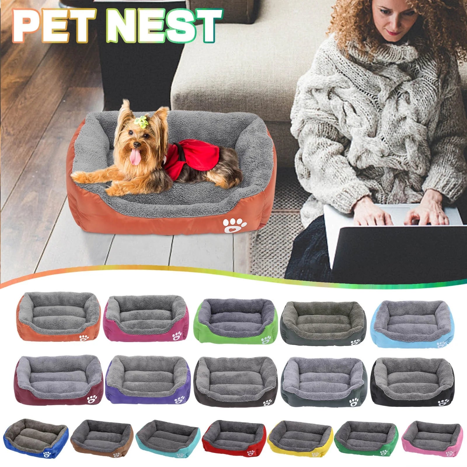 Dog Beds Small Sized Dog Pet Winter Warm Pet Bed Pet Supplies and Dog Sleeping Bed Clearance Items