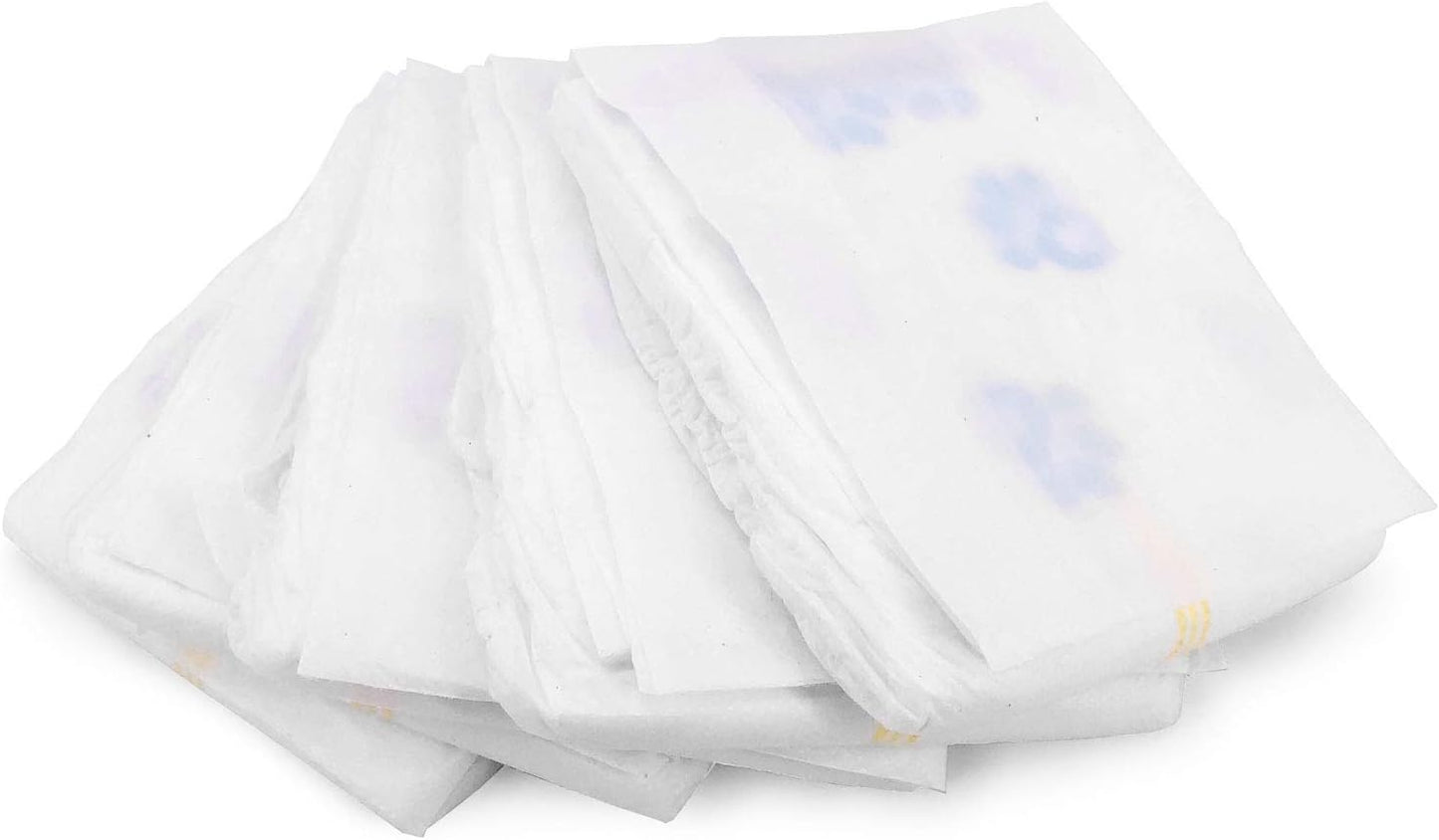 Male Wraps, Disposable Dog Diapers, Carbon, 1-Tab Medium, 72 Count - Activated Charcoal, Snag-Free Fastener, Leak Protection, Wetness Indicator