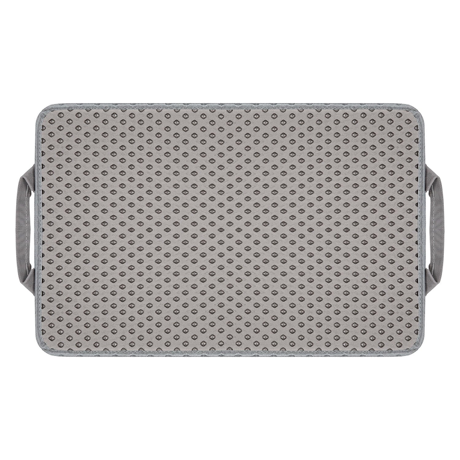 Double Layer anti Tracking Waterproof Cat Litter Trapping Mat Gray